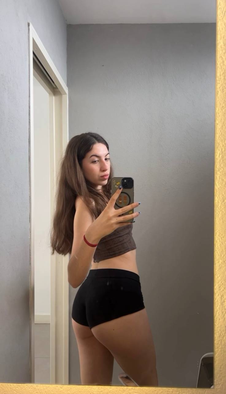 Amber in her underwear in Yerevan